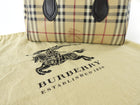 Burberry Beige Haymarket Check Coated Canvas Bowling Bag