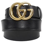 Gucci Black Marmont Belt Goldtone Hardware - 85