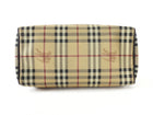 Burberry Beige Haymarket Check Coated Canvas Bowling Bag