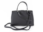 Jimmy Choo Cheri Jeweled Buckle Black Leather Small Top Handle Bag