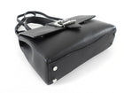 Jimmy Choo Cheri Jeweled Buckle Black Leather Small Top Handle Bag