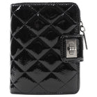 Chanel Black Patent Leather Quilted Reissue Compact Wallet