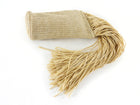 Cult Gaia Viera Natural Beige Raffia Fringe Clutch Bag