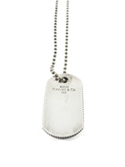 Tiffany and Co. Sterling Silver Bead Chain Dog Tag Necklace