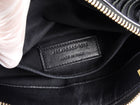 Saint Laurent Black Fringed Leather Emmanuel Hobo Shoulder Bag