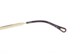 Chloe Brown Gold Goltone Wire Frame Aly Shield Aviator Sunglasses