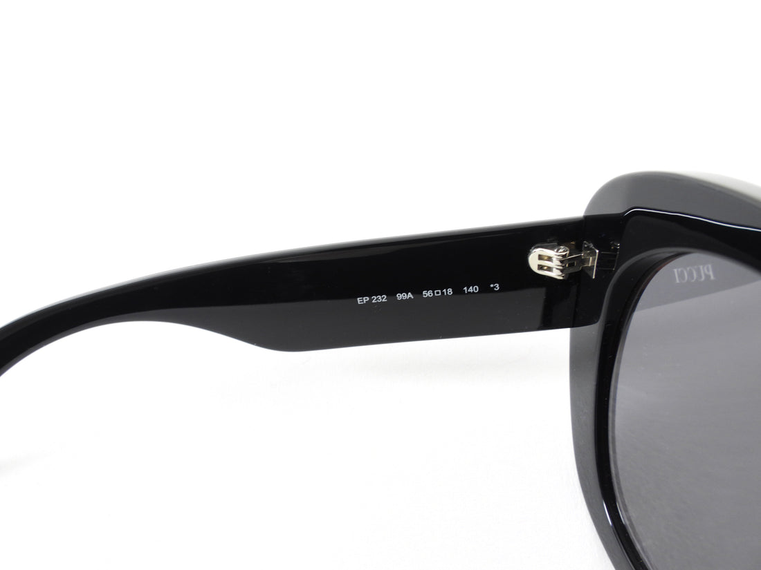 Emilio Pucci Multicolor Stripe Oversized Cat Eye Sunglasses EP 232 9A