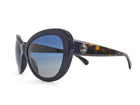 Chanel CC Cat Eye Navy Blue and Tortoiseshell Sunglasses 5321