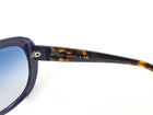Chanel CC Cat Eye Navy Blue and Tortoiseshell Sunglasses 5321