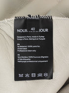 Nour Hammour Tundra Brown Elsa Shearling Belted Short Coat - 40
