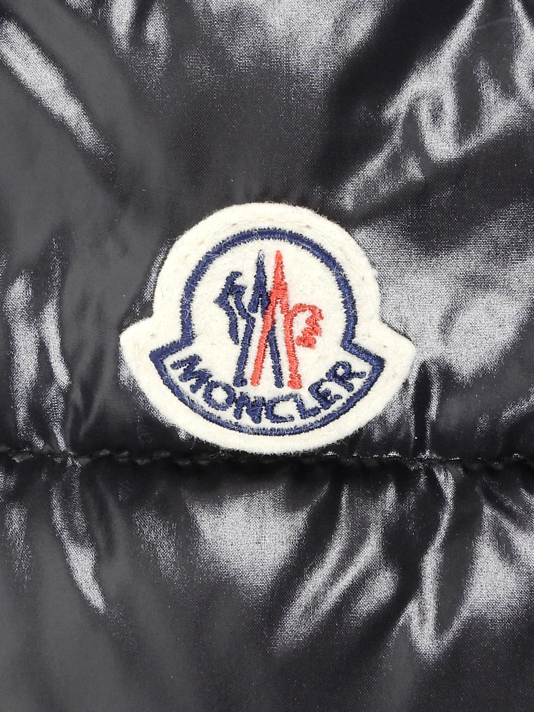 Moncler Black Laque Nylon Ghany Down Filled Vest - 3 / L