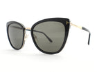 Tom Ford Black Gold Simona Cat Eye Sunglasses TF717 01A