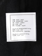 Chanel Black Grey 05A Tweed Wool Camelia Skirt and Coat 2pcs - 38