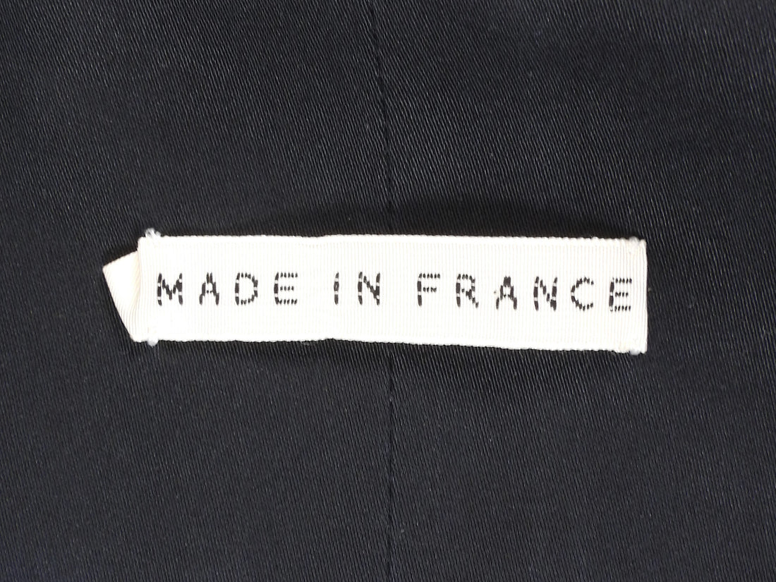 Hermes Black Vintage Wool Blend Trench Coat - FR 44 / US 10