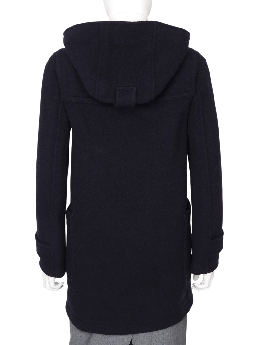 Burberry London Navy Harrowgate Wool Hooded Duffle Coat - 36 / US 2