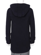 Burberry London Navy Harrowgate Wool Hooded Duffle Coat - 36 / US 2