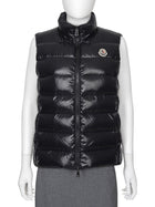 Moncler Black Laque Nylon Ghany Down Filled Vest - 3 / L
