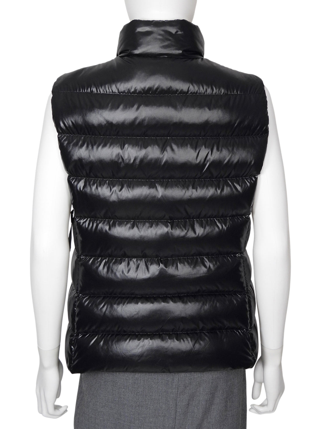 Moncler Black Laque Nylon Ghany Down Filled Vest - 3 / L