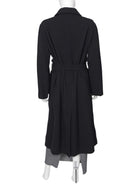 Hermes Black Vintage Wool Blend Trench Coat - FR 44 / US 10