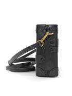 Louis Vuitton Black Epi Leather Petite Malle Trunk Box Bag