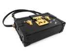 Louis Vuitton Black Epi Leather Petite Malle Trunk Box Bag