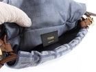Fendi Blue Denim FF Jacquard Mamma Baguette Small Two Way Bag Small