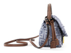 Fendi Blue Denim FF Jacquard Mamma Baguette Small Two Way Bag Small