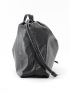 The Row Black Angy Calfskin Leather Drawstring Shoulder Bag