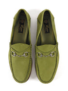 Gucci Olive green Nubuck Suede Soft Horsebit 1953 Loafer - 39.5