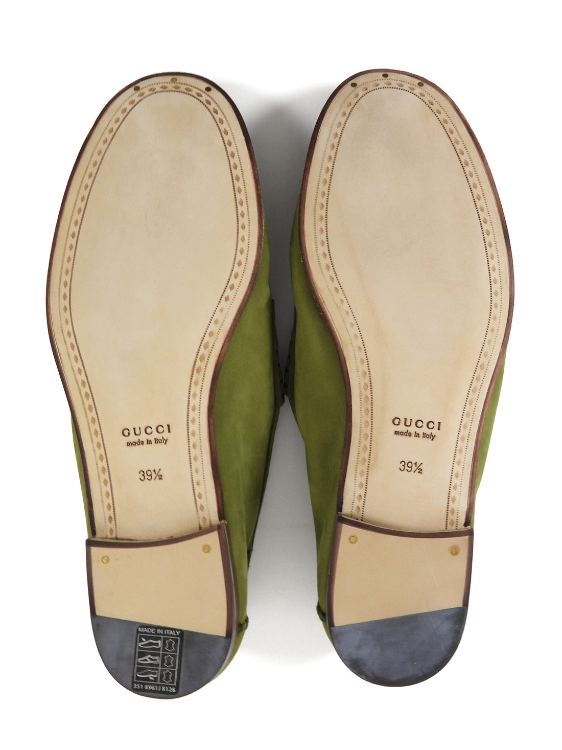 Gucci Olive green Nubuck Suede Soft Horsebit 1953 Loafer - 39.5