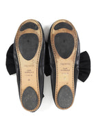 Repetto Black Soft Leather Bow Ballet Flats - 41