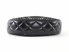Chanel 2025 Black Mesh Shiny Lambskin Chain Hobo Bag