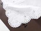 Louis Vuitton White Cotton Broderie Anglaise Square Bandana Scarf