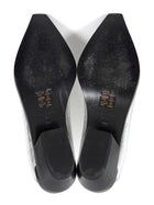 Rag Bone Silver Metallic Crackle Leather Ankle Western Boots -38.5