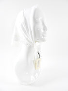 Louis Vuitton White Cotton Broderie Anglaise Pareo Shawl