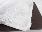 Louis Vuitton White Cotton Broderie Anglaise Pareo Shawl