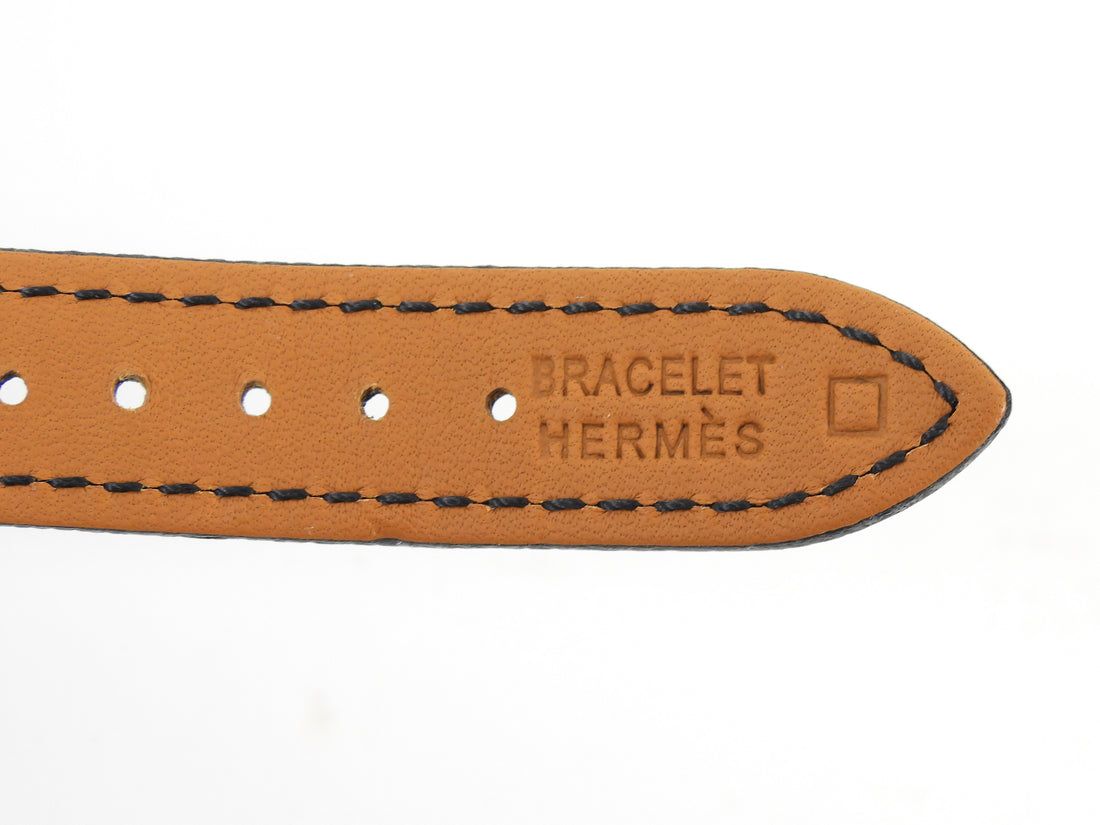 Hermes H Heure Mini Model 21mm Gold Plated Watch