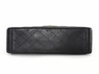 Chanel Vintage 1991 Classic Flap XL Maxi Black Leather GHW Chain Bag
