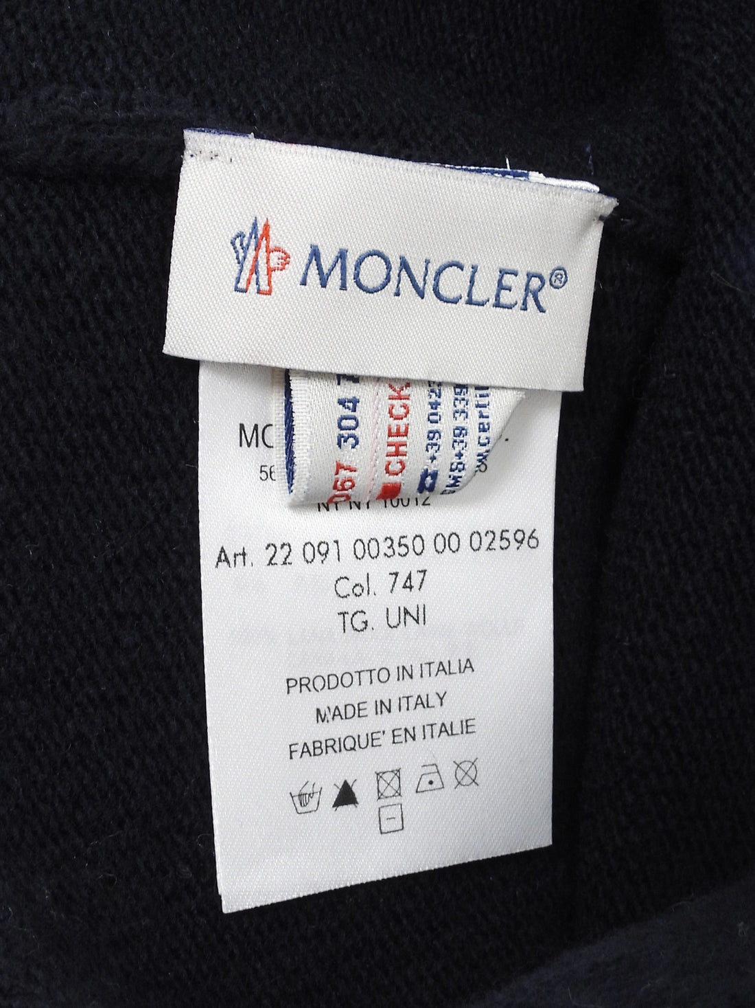 Moncler Black Knit Nordic Style Pom Pom Toque Hat