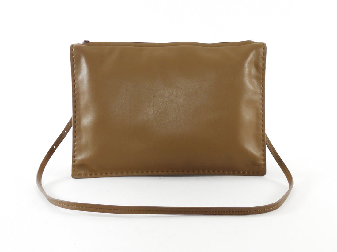 Phoebe Philo Tan Brown Glove Leather Pochette Shoulder Bag
