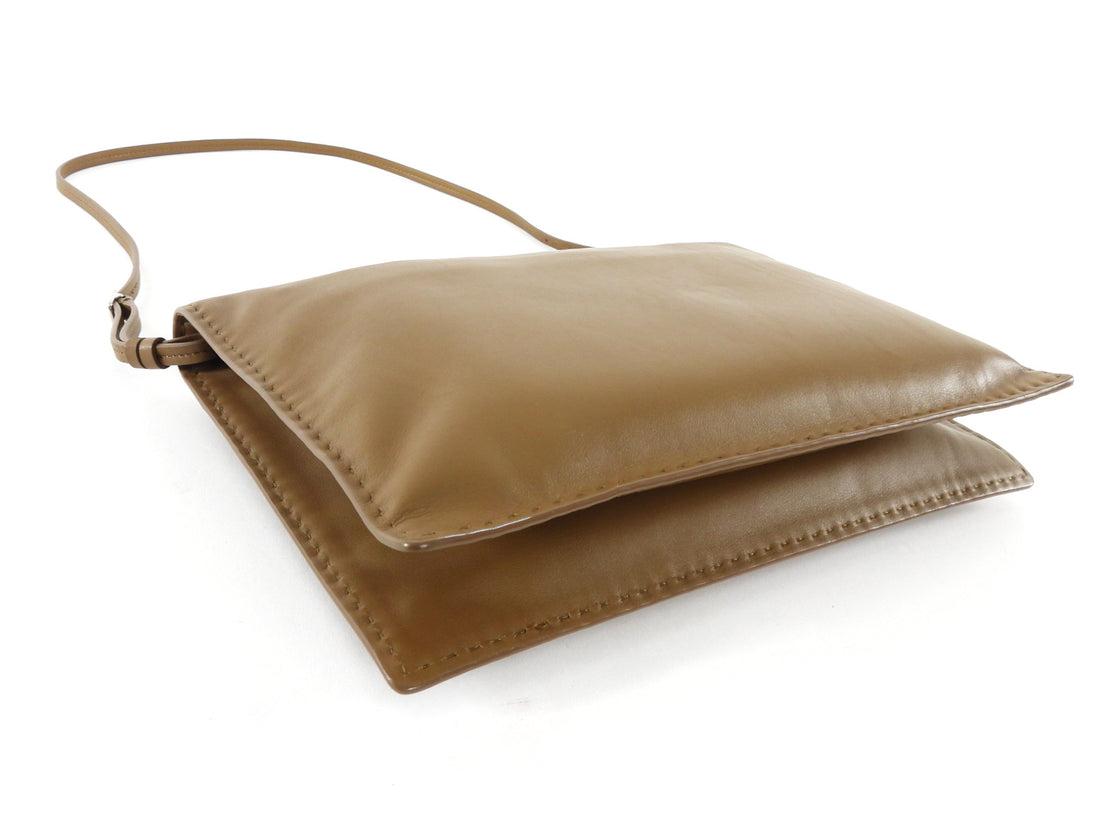 Phoebe Philo Tan Brown Glove Leather Pochette Shoulder Bag
