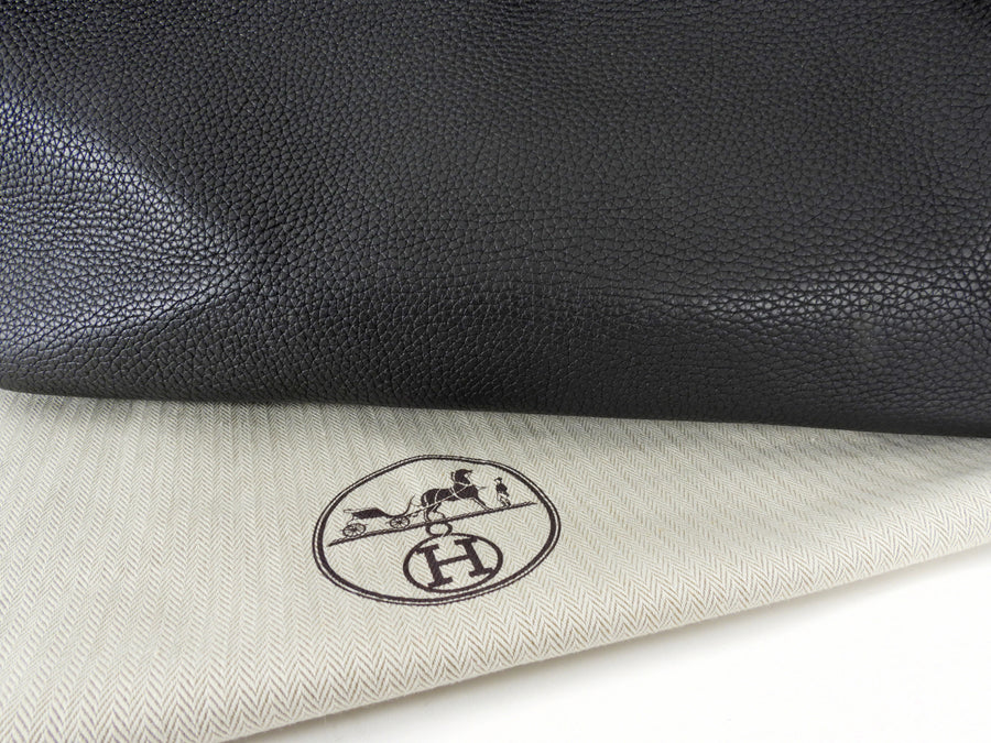 Hermes Birkin 40 Noir Black Togo Leather PHW Bag
