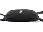 Saint Laurent Black Nylon Cassandre YSL Logo Belt Bag