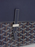 Goyard Navy Coursier Messenger Goyardine Coated Canvas Bag