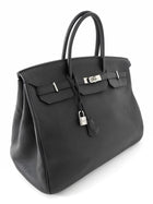 Hermes Birkin 40 Noir Black Togo Leather PHW Bag