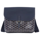 Goyard Navy Coursier Messenger Goyardine Coated Canvas Bag