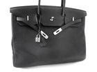 Hermes Birkin 40 Noir Black Togo Leather PHW Bag
