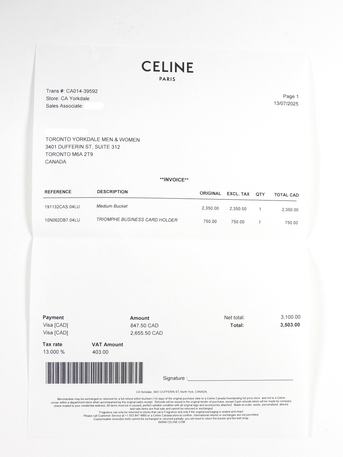 Celine Brown Black Monogram Coated Canvas and Leather Triomphe Medium Bucket Bag