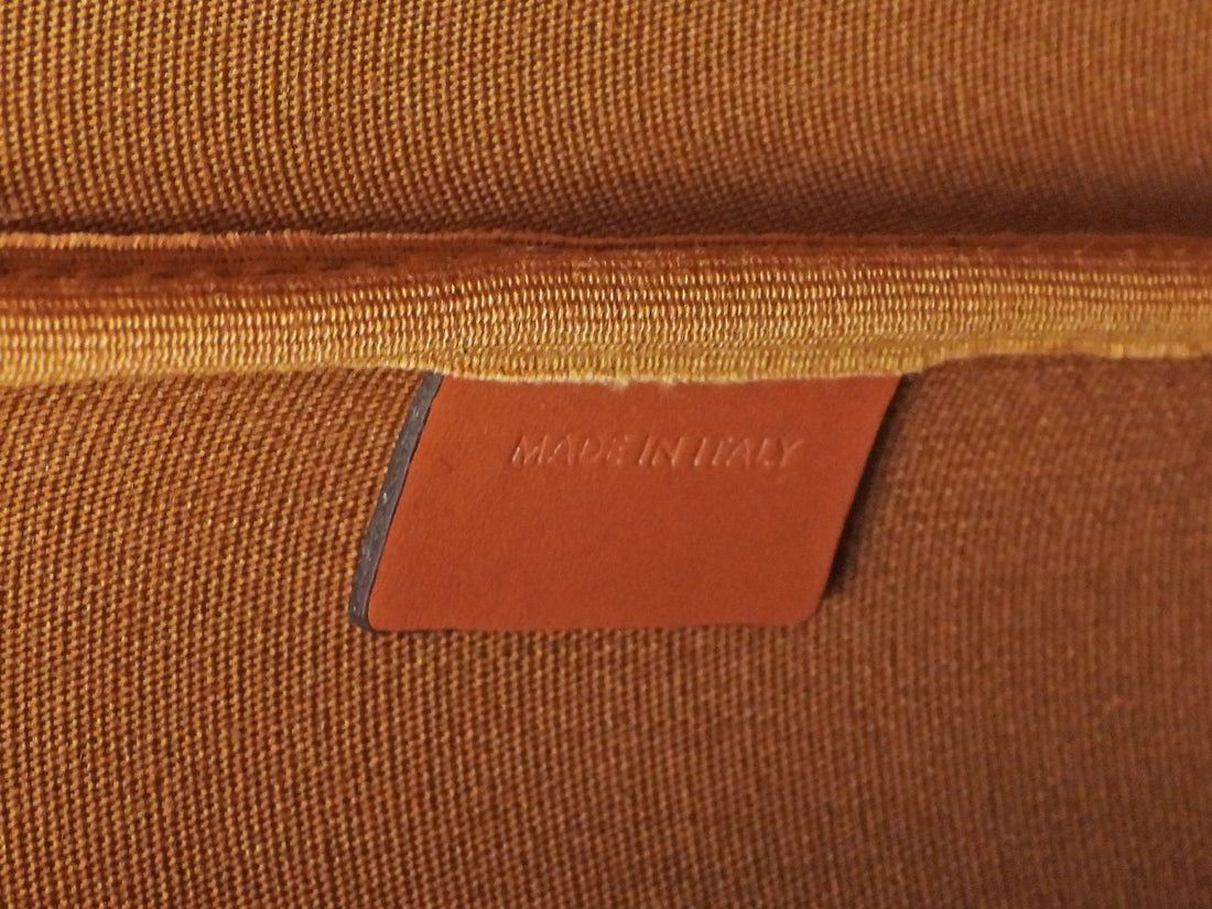 Celine Brown Black Monogram Coated Canvas and Leather Triomphe Medium Bucket Bag