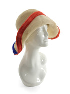 Eugenia Kim Straw Grosgrain Ribbon Trim Sun Hat